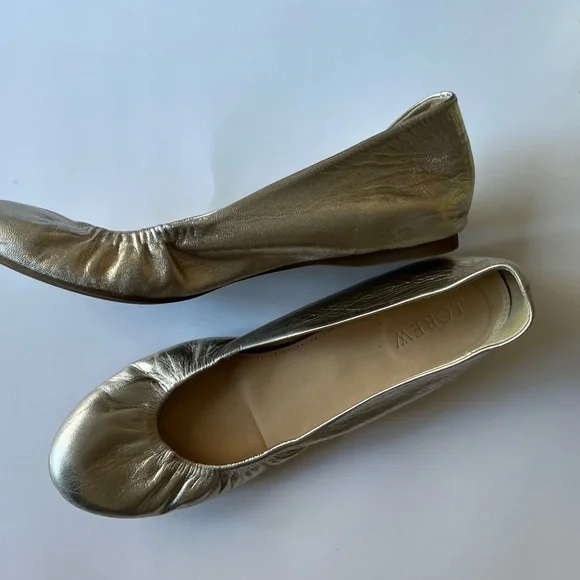 J.Crew Women's Gold Ballet Flats - Picture 3 of 4